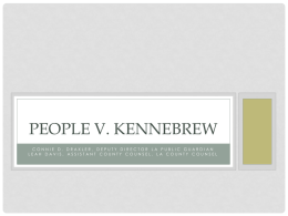 People V. KENNEBREW - California Association of Public
