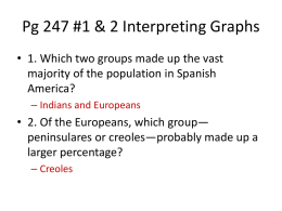 Pg 247 #1 & 2 Interpreting Graphs