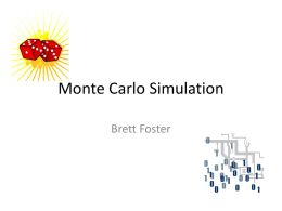 Monte Carlo Simulation - Missouri State University