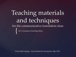 Teaching materials for the communicative