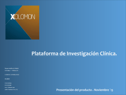Plataforma de Investigación Clínica.