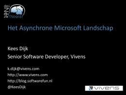 Het Asynchrone Microsoft landschap
