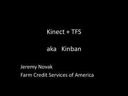 Kinect + TFS