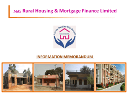 File - Mas Rural Housing and Mortgage Finance Limited