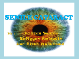 Intumescent cataract