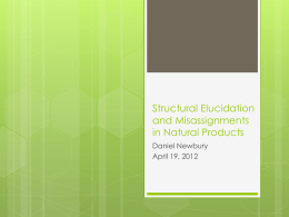 Structural Elucidation and Misassignments in Natural Products
