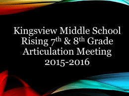 Rising 7th and 8th 2015-2016 - Montgomery County Public Schools