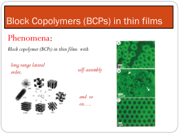 block copolymer thin films