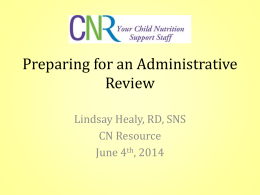 Preparing for an Administrative Review