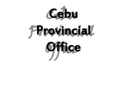 Cebu Provincial Office Annual Report CY 2012