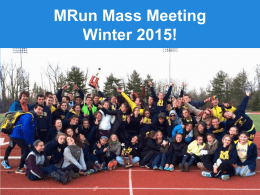 Track Meets Social Events - MRun - Michigan Running Club