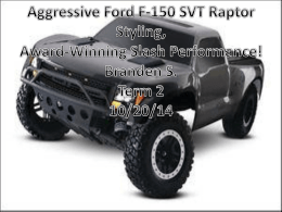Aggressive Ford F-150 SVT Raptor Styling, Award