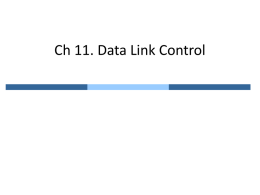 Ch 11. Data Link Control
