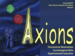 Axions as Dark Matter - Max-Planck