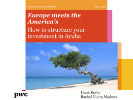 PwC - Green Aruba where Europe Meets the Americas