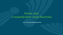 Rámec vízie o hospodárskom rozvoji Slovenska