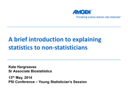 Young Statisticians Session - Kate Hargreaves