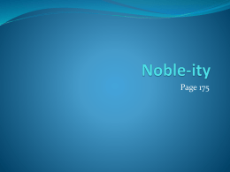 Noble-ity