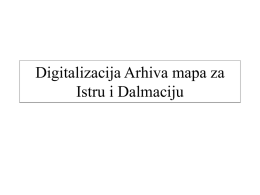 Horović-Vuković, Bruna: Digitalizacija Arhiva mapa za Istru i Dalmaciju