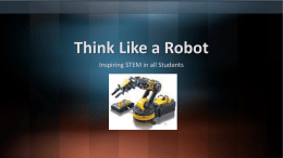 Think Like a Robot