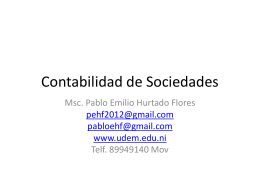 Contabilidad de Sociedades2 - Prof. Pablo Emilio Hurtado