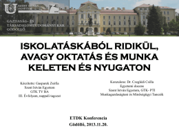 Török-magyar oktatási rendszer történelmi fázisainak