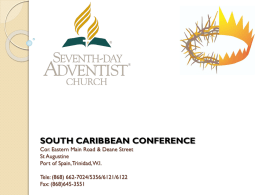 A guide to informed Giving. - South Caribbean Conference
