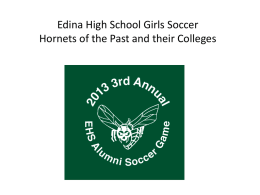 Edina High School Girls Soccer Hornets of the Past