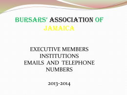 Click to see 2013/2 - Bursars Association of Jamaica