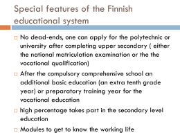 Guidance and counselling system in Finland