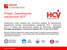 Zapobieganie zakażeniom HCV. Założenia Programu Prof. dr hab. n
