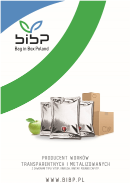pobierz katalog produkt&oacute;w BIBP - Bag in Box Polska, worki z