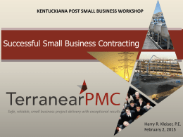 Successful Small Business Contracting