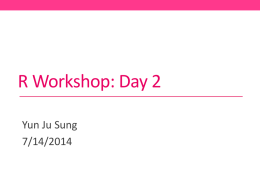 1. Introduction to R