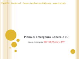 Piano di Emergenza
