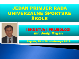 Primjer rada univerzalne sportske škole u Petrinji