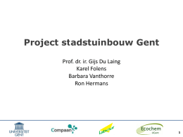 Presentatie `Universiteit Gent`