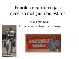 2. Nada Krstovski febrilna neutropenija 1.11.2013