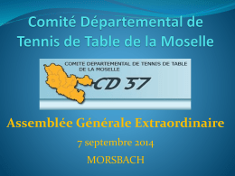 Comité Départemental de la Moselle de Tennis de Table