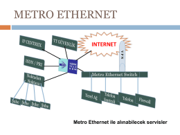 Uzak Alan Ağlar ve Metro Ethernet