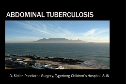 ABDOMINAL TUBERCULOSIS