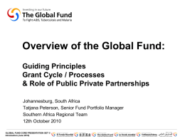 Global Fund Core Presentation Set