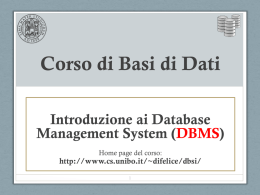 1 - Dipartimento di Informatica