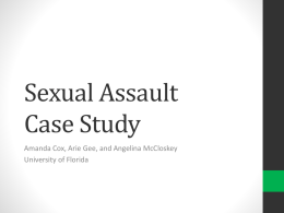 Sexual Assault Case Study