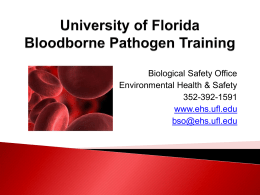 UF Bloodborne Pathogen Training