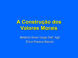 Construção dos valores morais