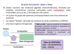 ÁCIDOS NUCLEICOS (DNA e RNA)