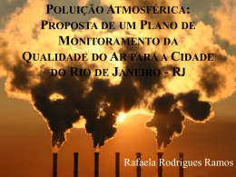 Poluição Atmosférica: Proposta de um Plano de Monitoramento da