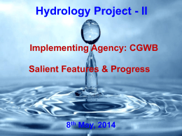 Pilot Project on Aquifer Mapping