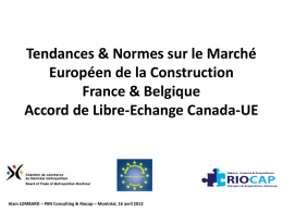 Tendances & Normes sur le Marché Européen de la Construction